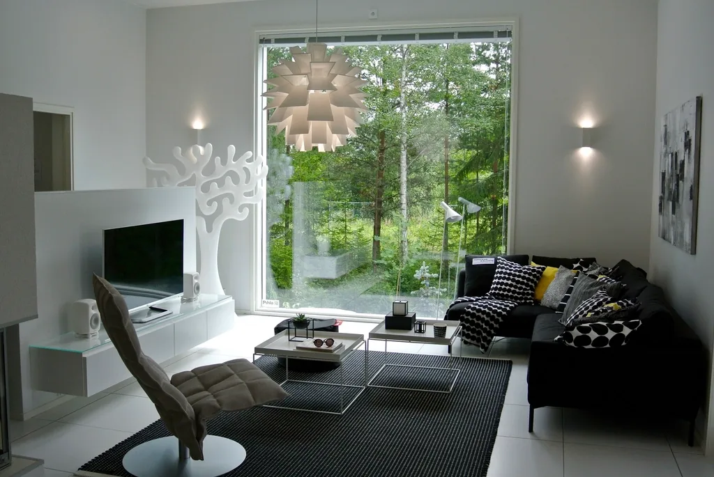 Casa contemporánea con jardín, 2